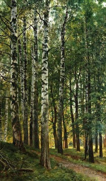 Artworks in 150 Subjects Painting - birch grove 1896 classical landscape Ivan Ivanovich trees